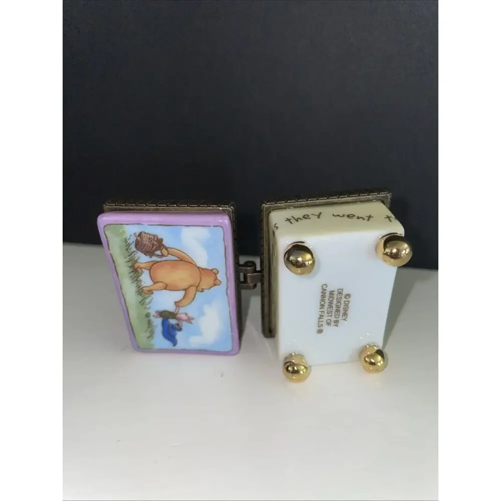 Midwest of Cannon Falls Trinket Box: Mini Winnie the Pooh & Piglet Together